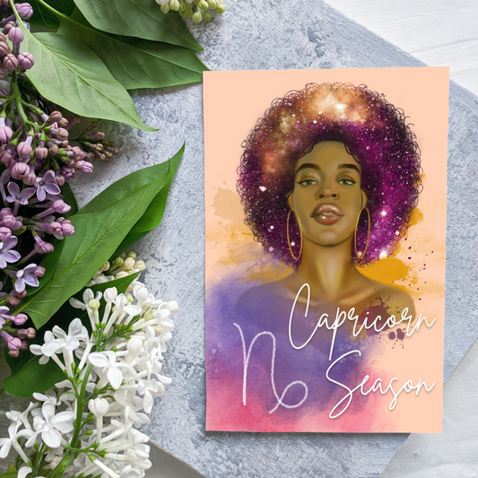 Capricorn Season Zodiac Card
